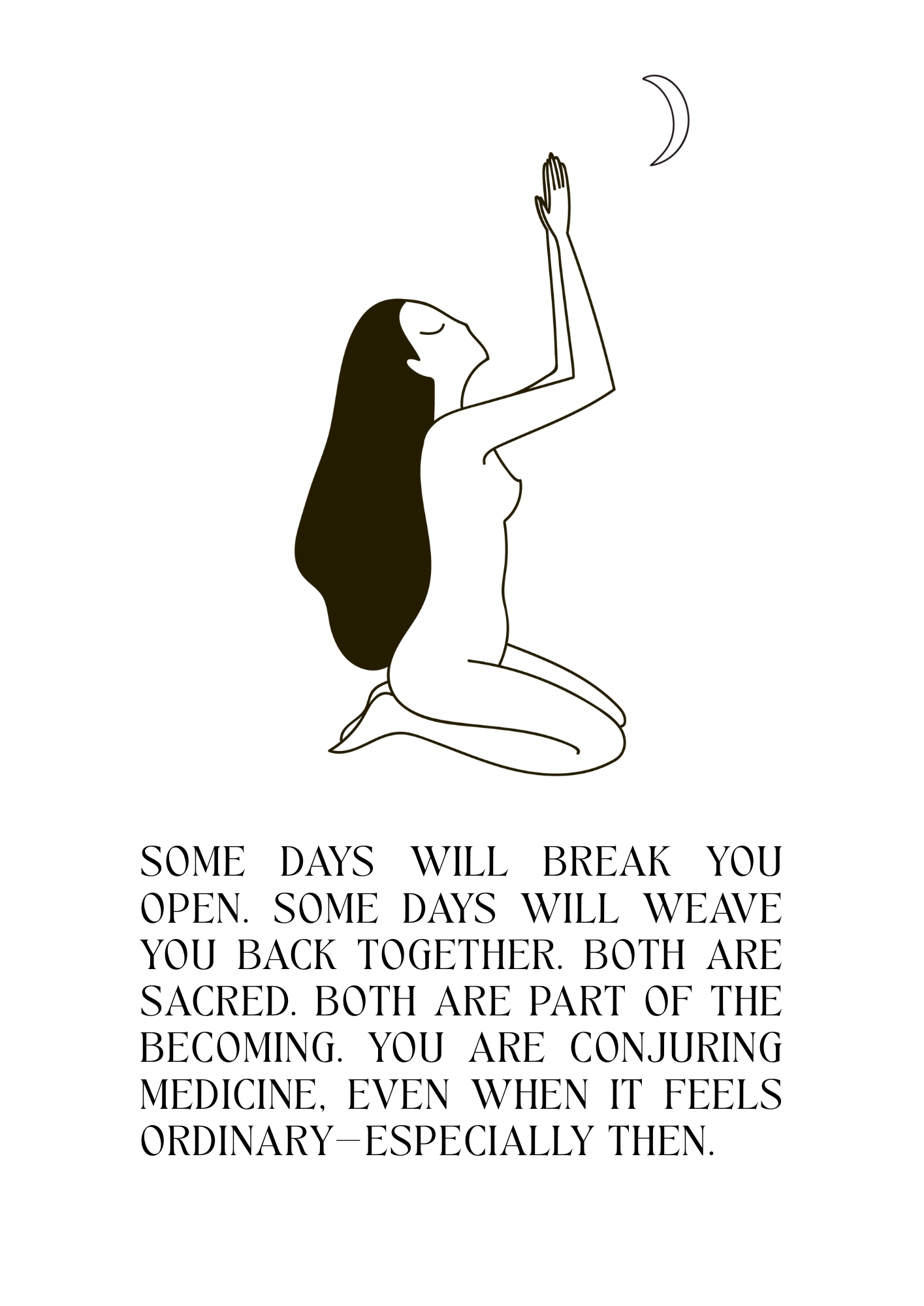 The Becoming A4 Print displayed as wall decor for mums